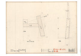 大島町立　第五中学校・校舎; 資料名称:カーテン・ボックス 巾木; 縮尺:1:1