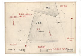 宇宙科学館; 資料名称:便所開口部-躯体原寸; 縮尺:1:1