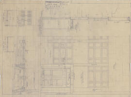日本無尽株式會社粕壁支店；資料名称:正面改造 詳細図