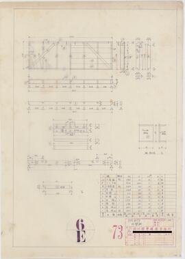 PM.NO.73；資料名称:外壁版 [部材数量計算表]；縮尺:1:10；作成年月日:昭和23年8月25日