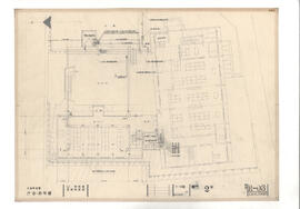 大島町役場　庁舎・図書館; 資料名称:平面 2階; 縮尺:1:100