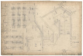 呉羽中学校; 資料名称:詳細図 階段1階 窓枠図; 縮尺:1:5,20