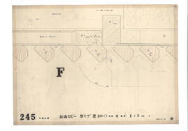 日佛会館; 資料名称:劇場ロビー 堅リブ壁まわり 6; 縮尺:1:1