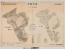 渋谷区復興計画案 全区計画　人口分布図