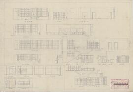 日本無尽株式會社小田原支店；資料名称:室内展開図；縮尺:1:50；作成年月日:昭和24年5月14日