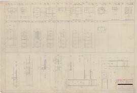 日本無尽株式会社川口支店；資料名称:建具表及框現寸；縮尺:1:1 1:20；作成年月日:昭和24年5月20日