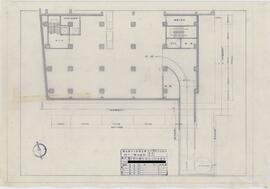 龍名館ビル新築工事；資料名称:地下一階平面図；縮尺:1:100；作成年月日:昭和35年9月21日