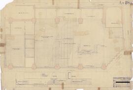 日本無尽株式會社東京本社；資料名称:營業室詳細図其ノ4天井伏図；縮尺:1:50 1:10 1:1；作成年月日:昭和25年8月17日