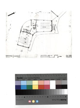 呉羽中学校; 資料名称:平面図 4階 音楽教室; 縮尺:1:100