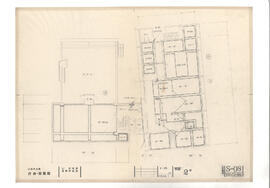 大島町役場　庁舎・図書館; 資料名称:平面 2階; 縮尺:1:100