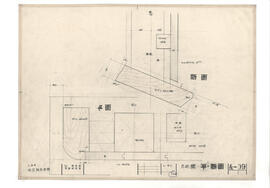 大島町商工観光会館; 資料名称:たれ壁 平・断面; 縮尺:1:原寸
