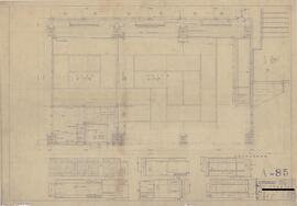 日本無尽株式會社東京本社；資料名称:3階和室平面詳細図展開図；縮尺:1:20；作成年月日:昭和26年7月18日