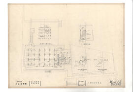 大島町役場　庁舎・図書館; 資料名称:3階電気設備図; 縮尺:1:100