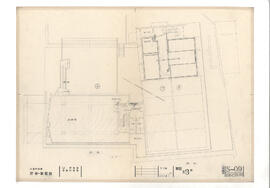 大島町役場　庁舎・図書館; 資料名称:平面 M3階; 縮尺:1:100