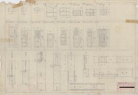 日本無尽株式会社川崎支店；資料名称:建具表及框現寸；縮尺:1:20 [1:1]；作成年月日:昭和24年4月15日