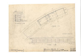 呉羽中学校; 資料名称:詳細図 図工準備室 画用紙棚; 縮尺:1:10,20