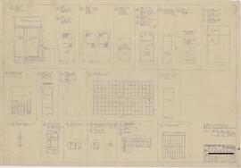 日本無尽株式会社立川支店；資料名称:建具表；縮尺:1:20 1:50；作成年月日:昭和26年4月24日